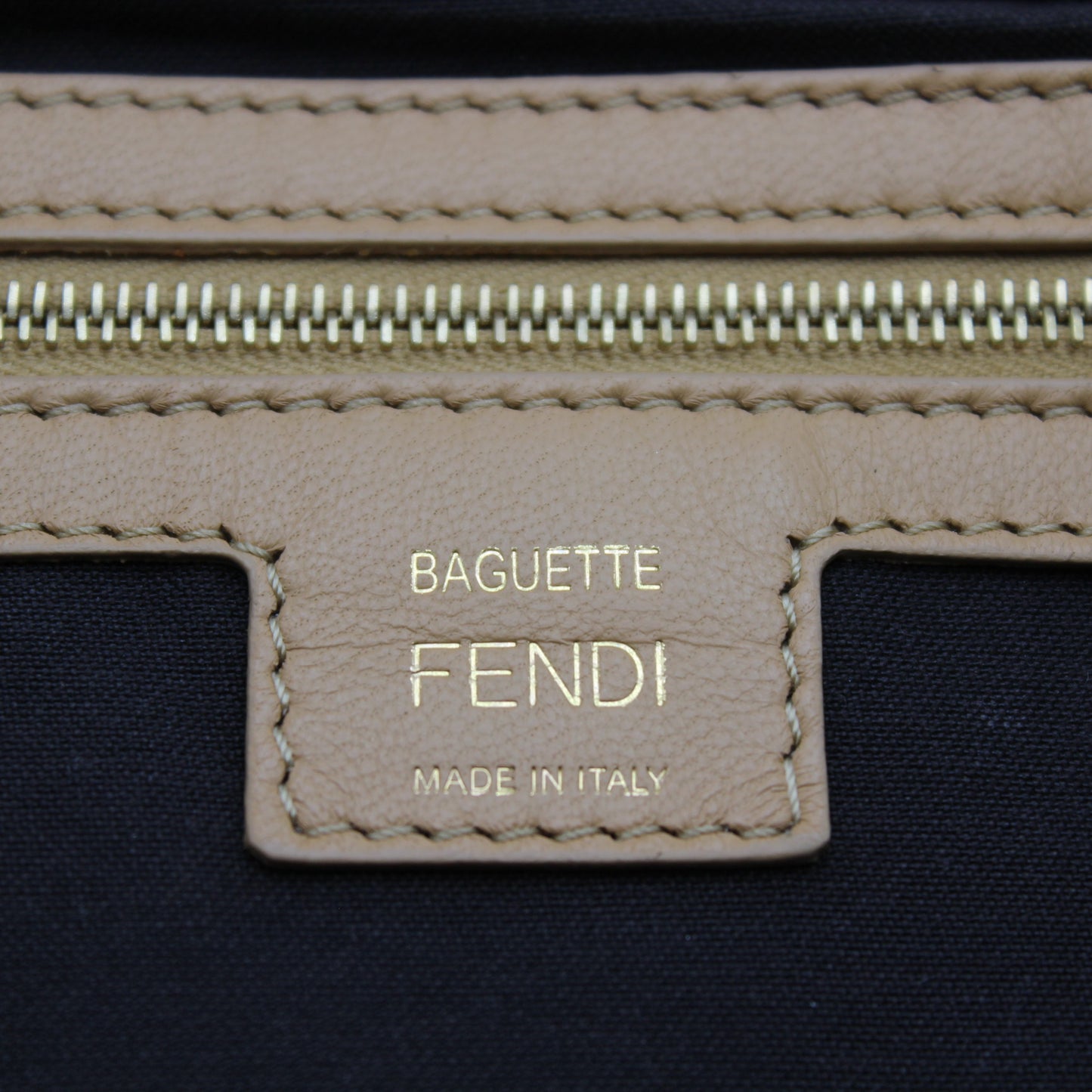 BORSA FENDI MAXI BAGUETTE IN PELLE BEIGE FB164