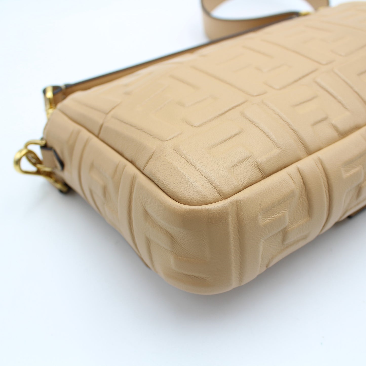 BORSA FENDI MAXI BAGUETTE IN PELLE BEIGE FB164