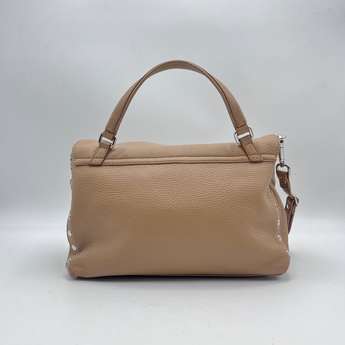BORSA POSTINA ZANELLATO SMALL IN PELLE MARTELLATA CAPPUCCINO ZB120