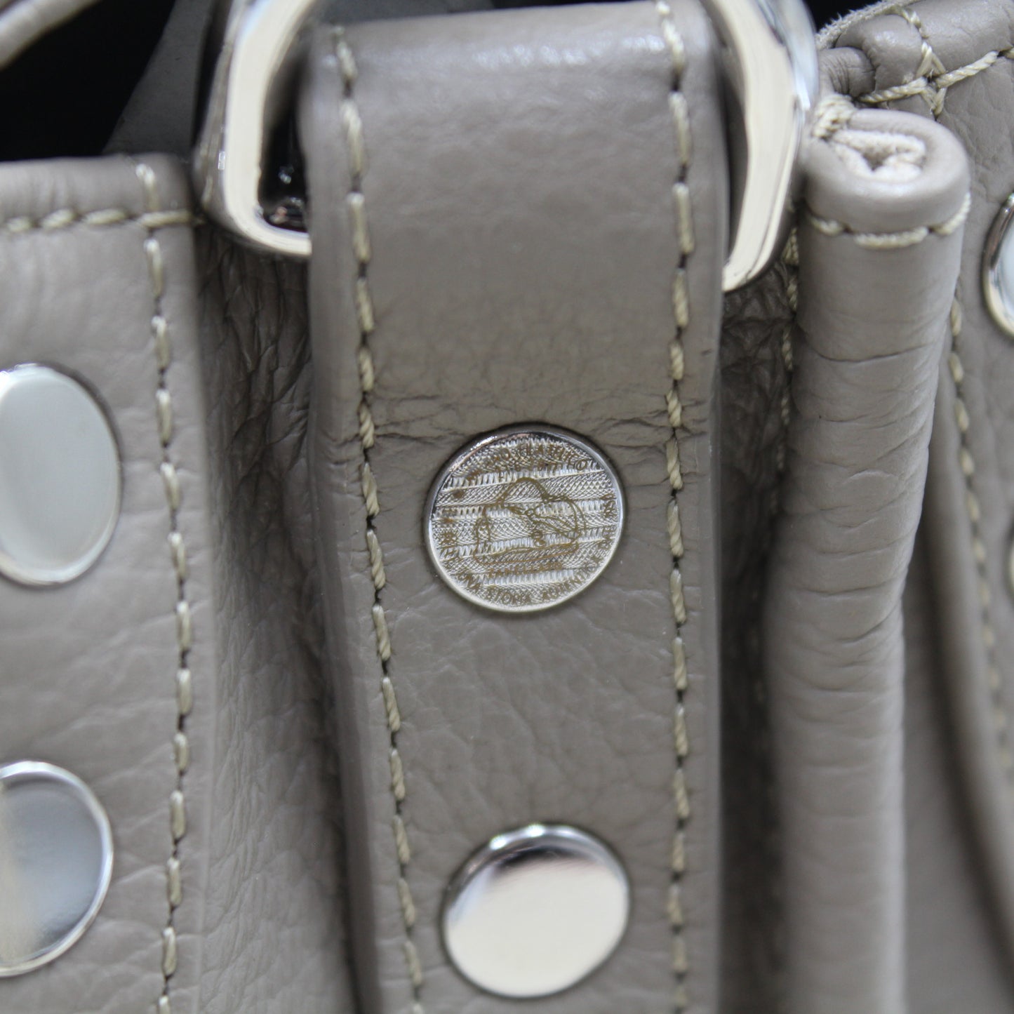 BORSA ZANELLATO POSTINA MEDIUM IN PELLE MARTELLATA GREY CRETA ZB116