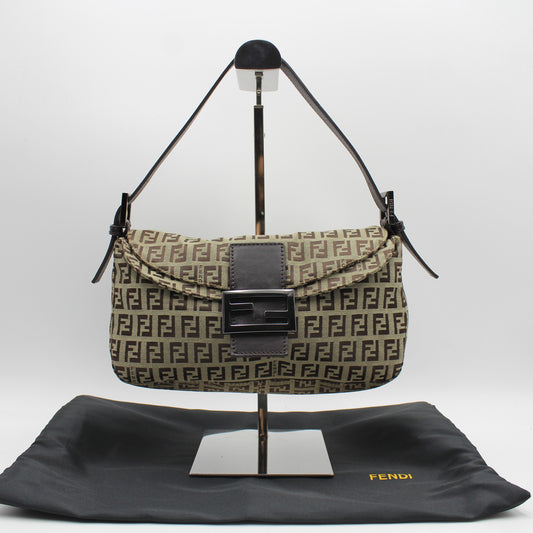 BORSA FENDI BAGUETTE FF ZUCCHINO FB169