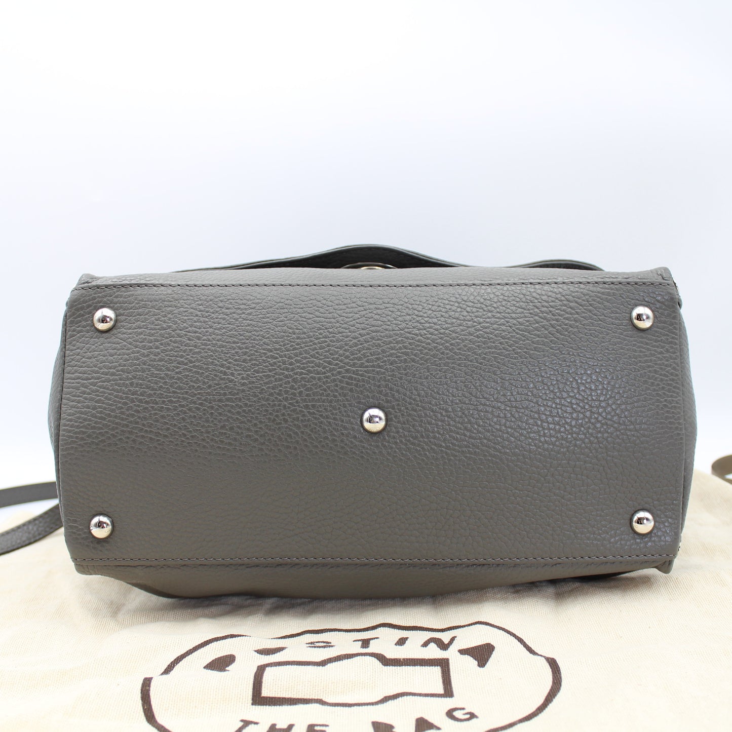 BORSA ZANELLATO POSTINA SMALL IN PELLE MARTELLATA GREY MONTEBIANCO ZB117