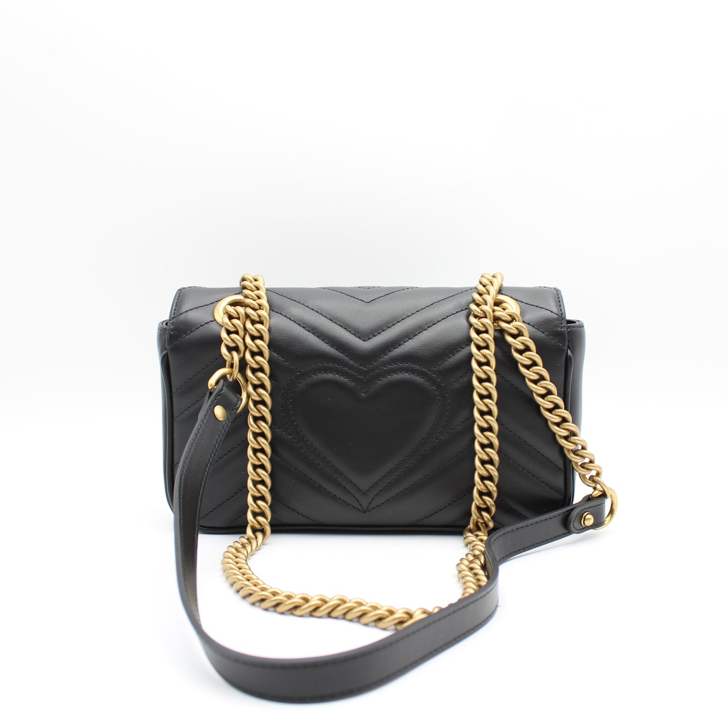 BORSA GUCCI MARMONT MINI NERA IN PELLE MATELASSE GB259
