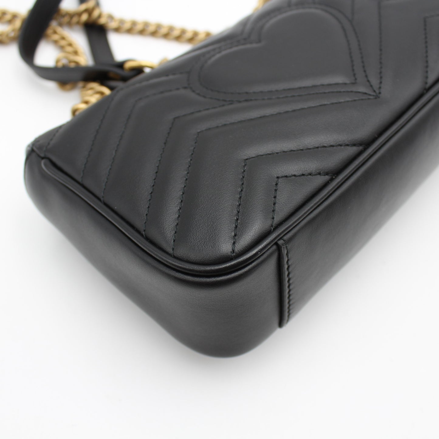 BORSA GUCCI MARMONT MINI NERA IN PELLE MATELASSE GB259