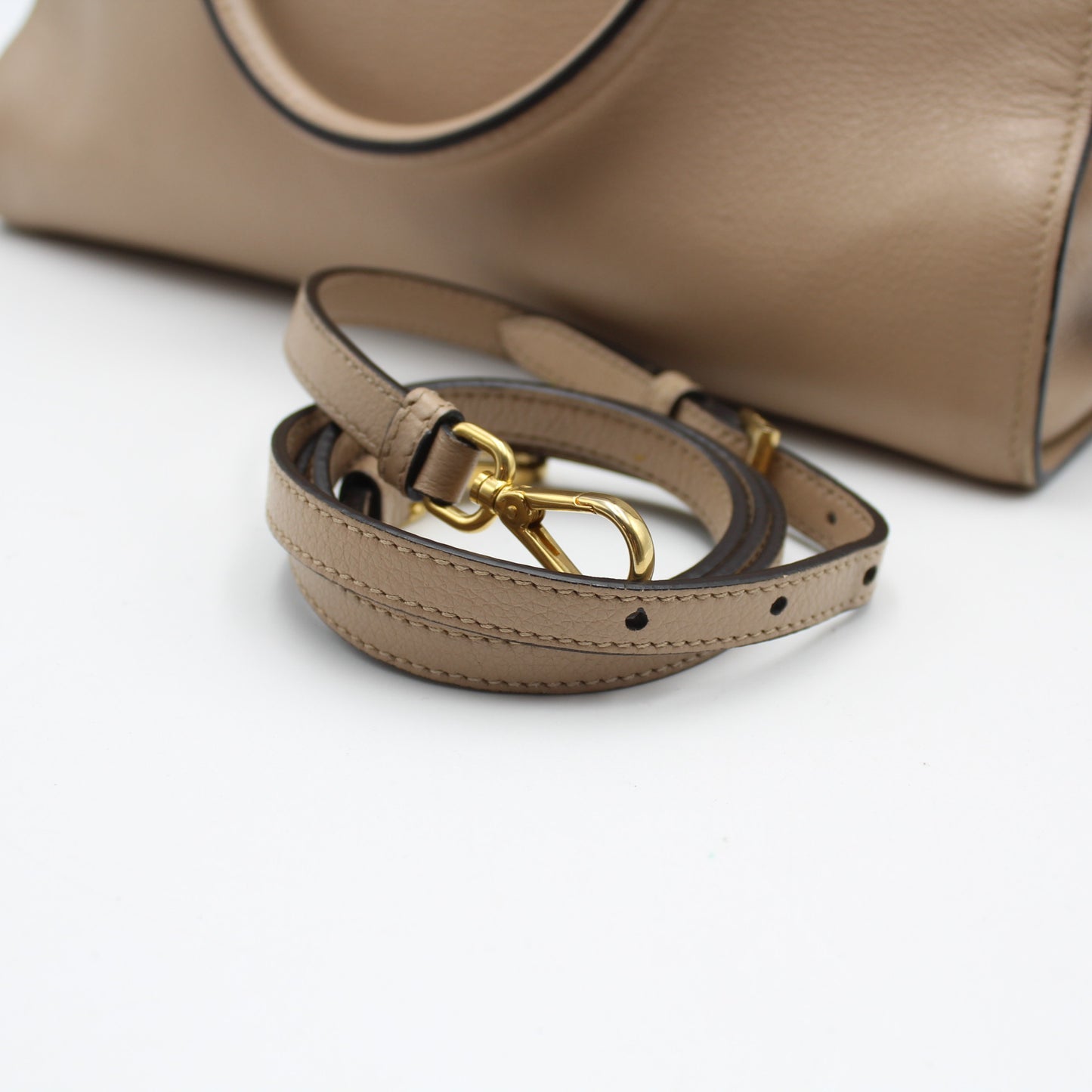 BORSA TOTE PRADA A TRACOLLA IN PELLE MARTELLATA BEIGE PB209