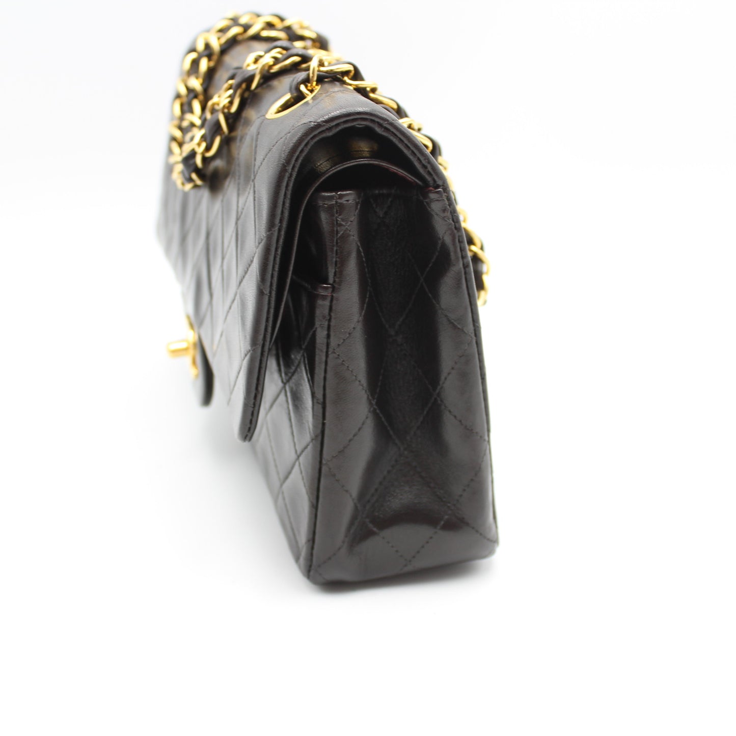 BORSA CHANEL TIMELESS CLASSICA DOUBLE FLAP MEDIA NERA CB262