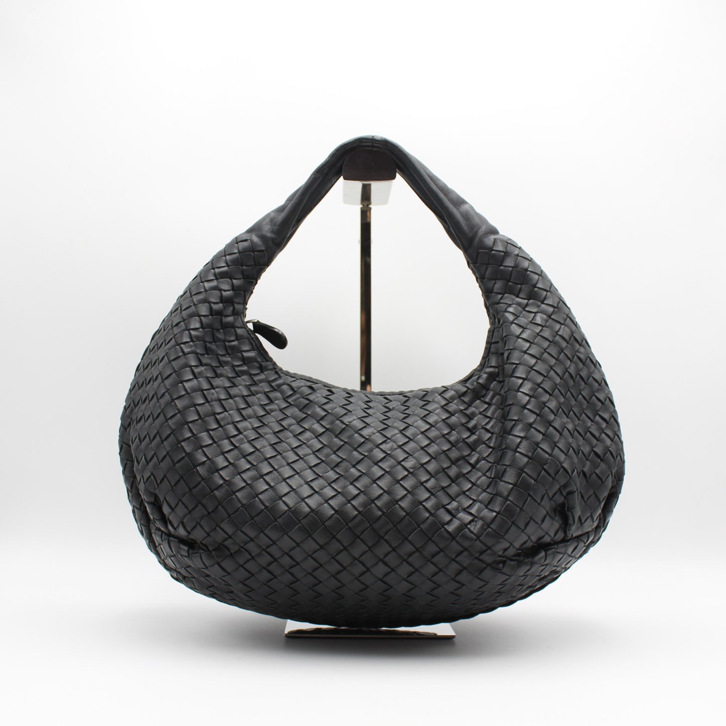 BORSA BOTTEGA VENETA VENETA INTRECCIATO HOBO NERO OB110