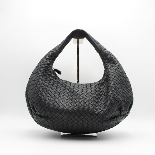 BORSA BOTTEGA VENETA VENETA INTRECCIATO HOBO NERO OB110