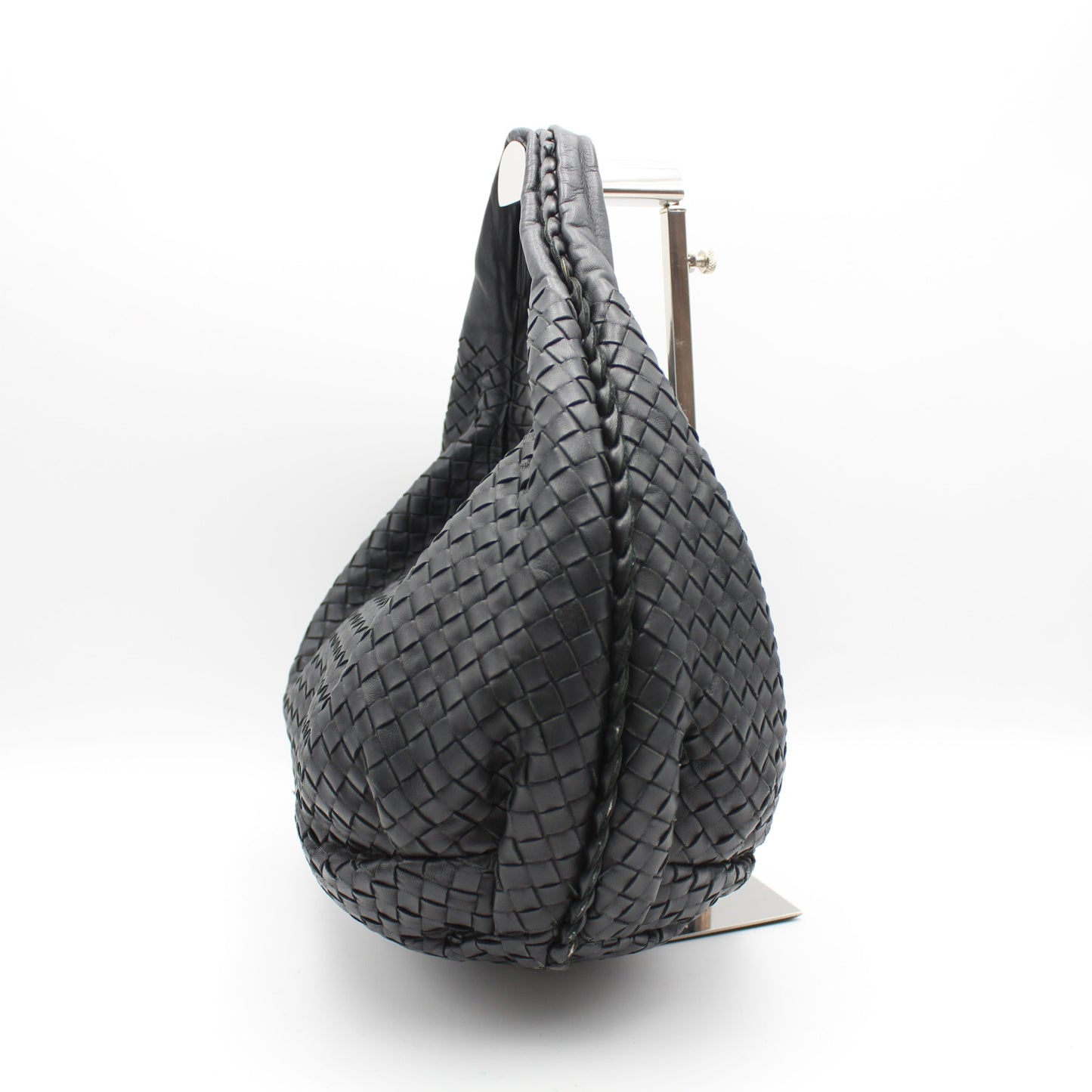 BORSA BOTTEGA VENETA VENETA INTRECCIATO HOBO NERO OB110