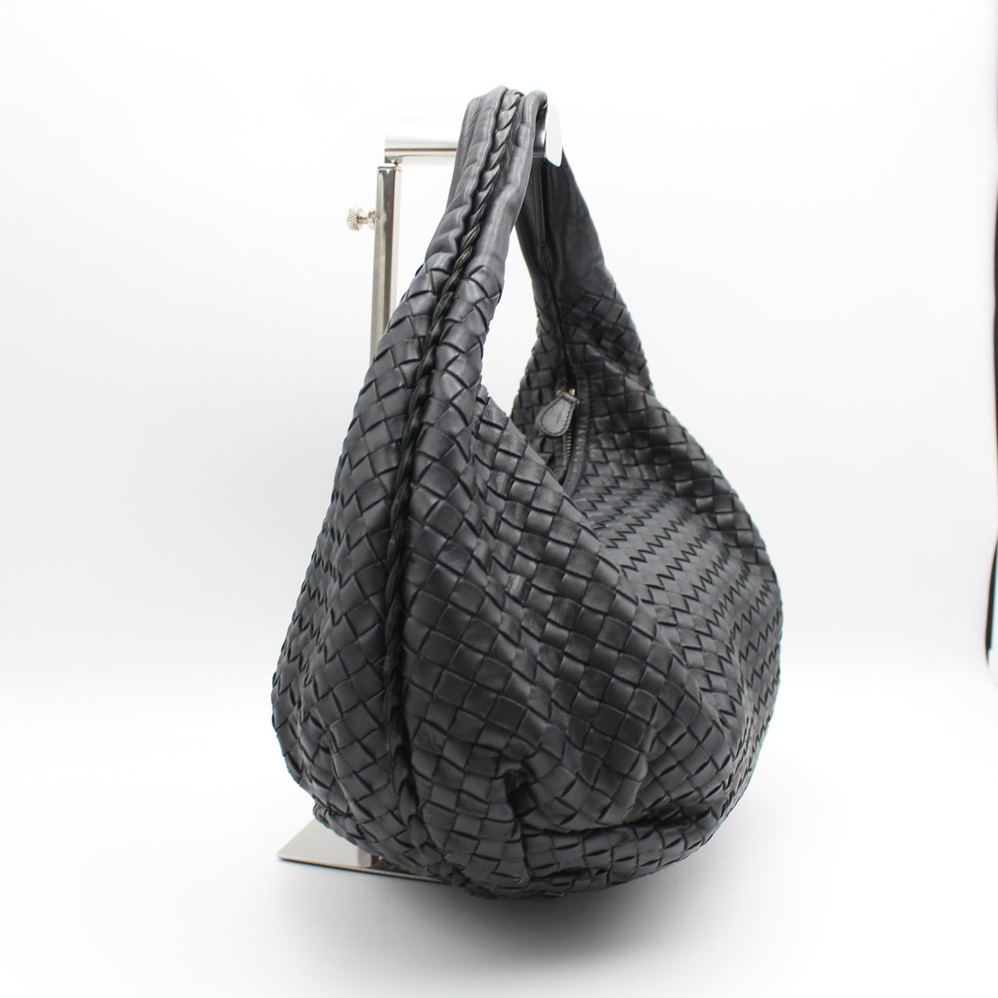 BORSA BOTTEGA VENETA VENETA INTRECCIATO HOBO NERO OB110