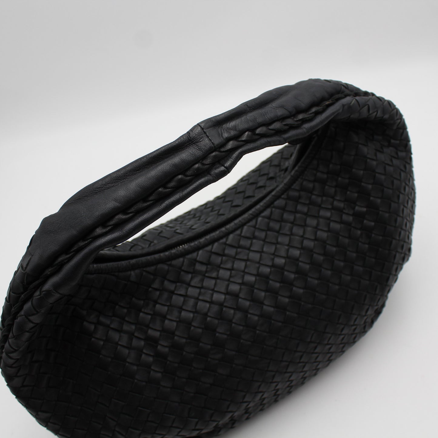 BORSA BOTTEGA VENETA VENETA INTRECCIATO HOBO NERO OB110