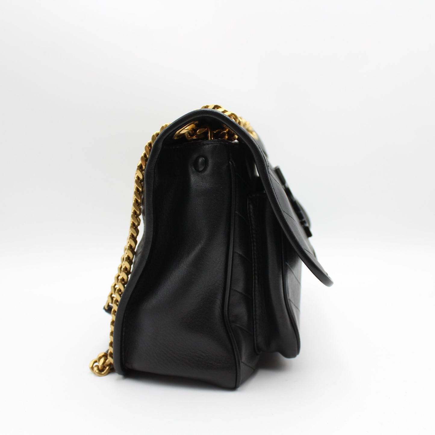 BORSA SAINT LAURENT NIKI MEDIA IN PELLE NERA YB119