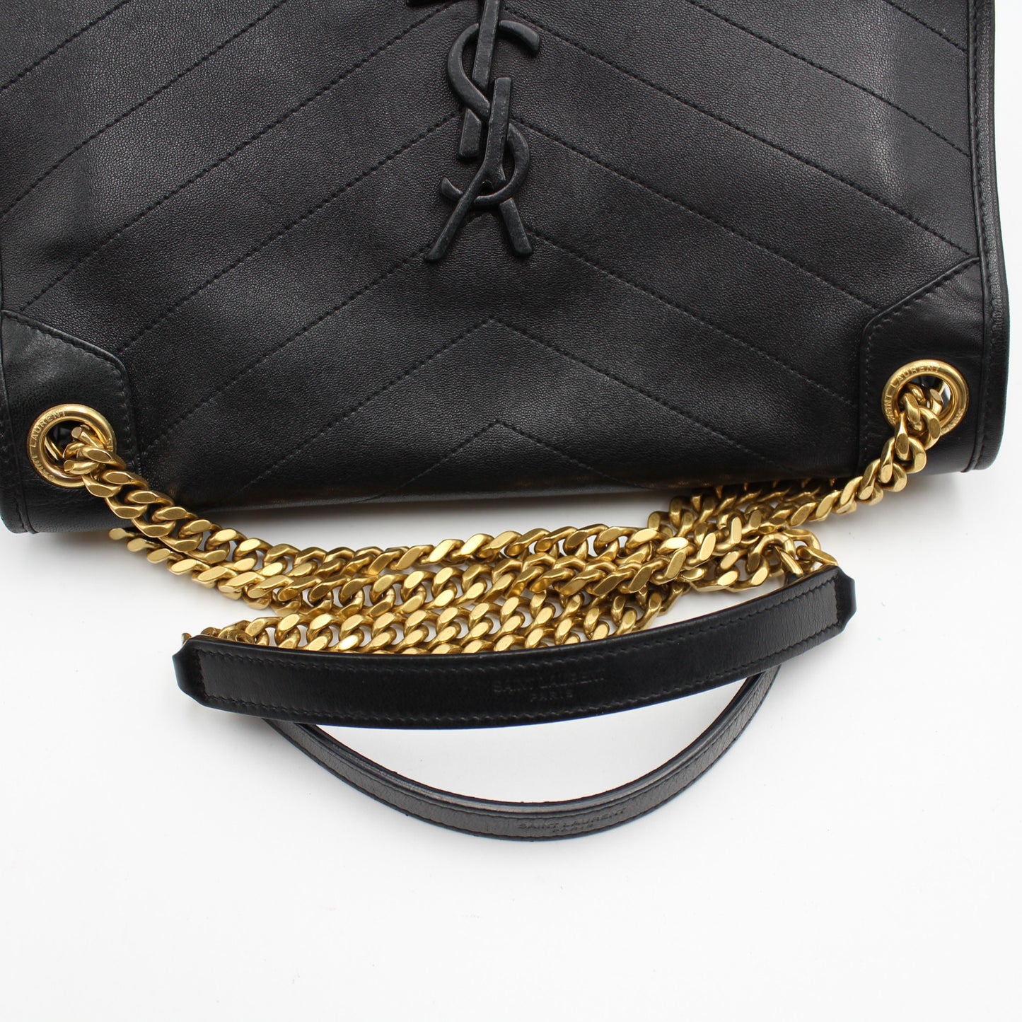 BORSA SAINT LAURENT NIKI MEDIA IN PELLE NERA YB119