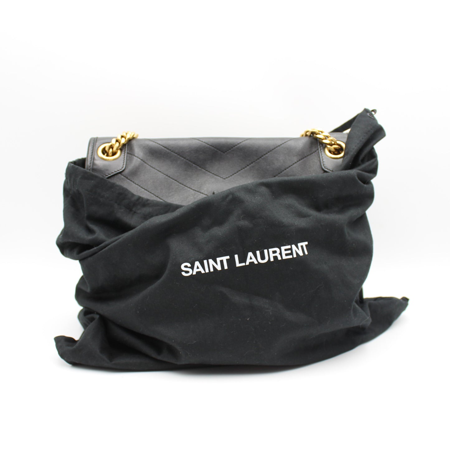 BORSA SAINT LAURENT NIKI MEDIA IN PELLE NERA YB119