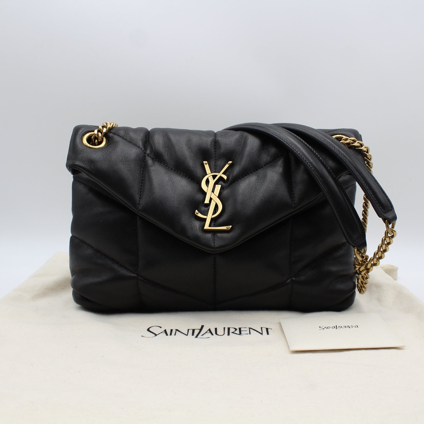 BORSA SAINT LAURENT PUFFER SMALL NERA IN NAPPA TRAPUNTATA YB120