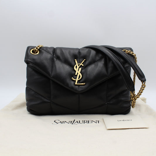 BORSA SAINT LAURENT PUFFER SMALL NERA IN NAPPA TRAPUNTATA YB120