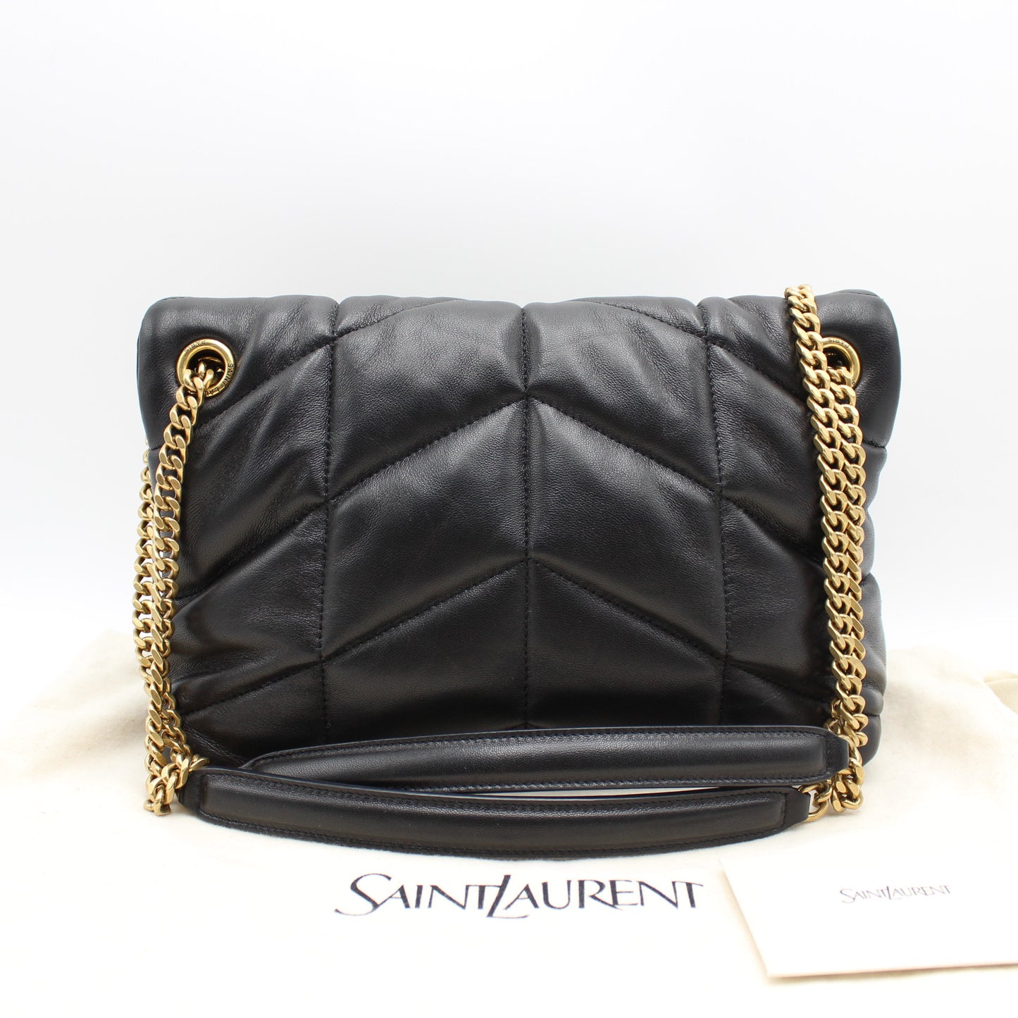 BORSA SAINT LAURENT PUFFER SMALL NERA IN NAPPA TRAPUNTATA YB120
