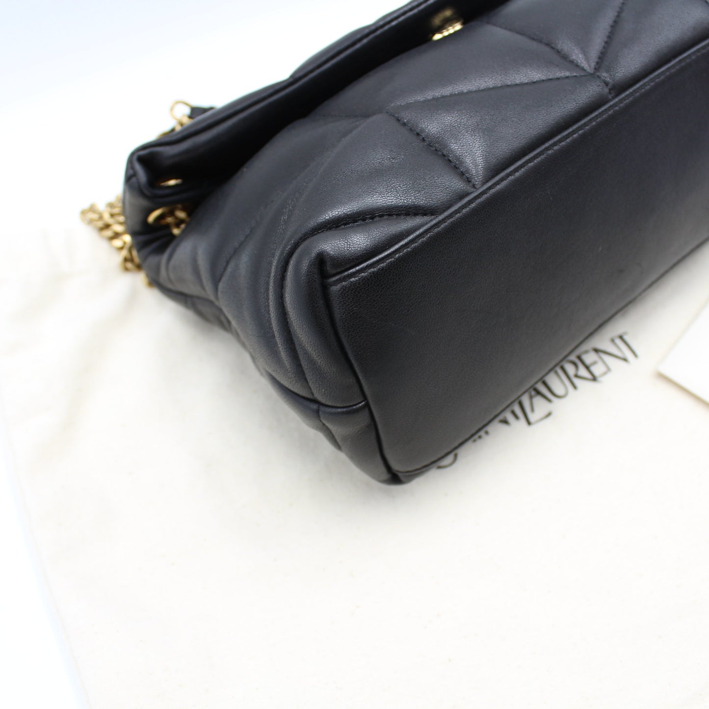 BORSA SAINT LAURENT PUFFER SMALL NERA IN NAPPA TRAPUNTATA YB120