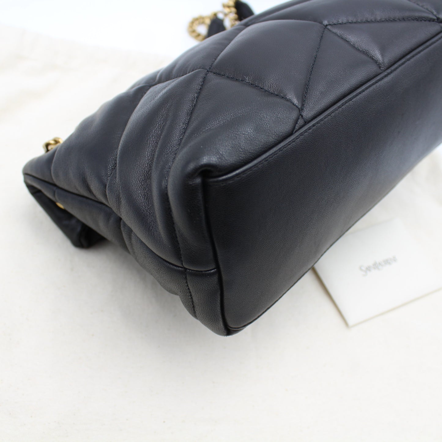 BORSA SAINT LAURENT PUFFER SMALL NERA IN NAPPA TRAPUNTATA YB120