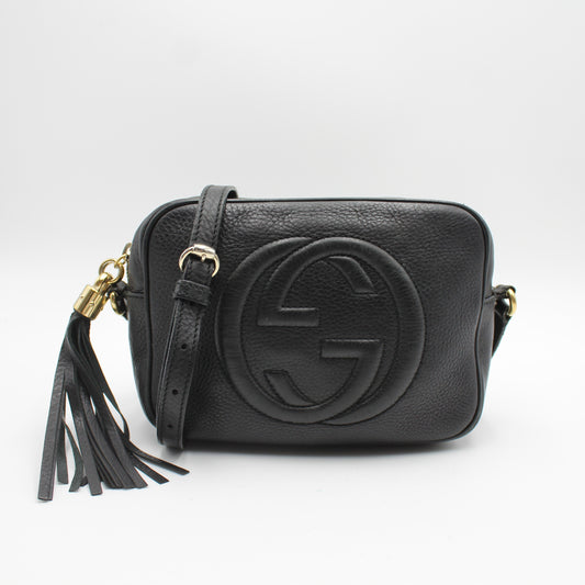 BORSA A TRACOLLA GUCCI SOHO DISCO BAG NERO GB217