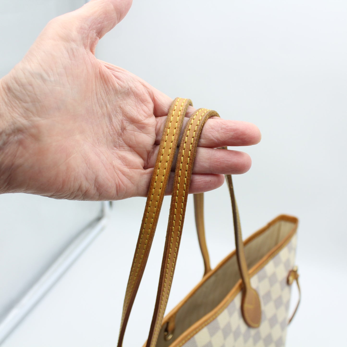 BORSA LOUIS VUITTON NEVERFULL MM DAMIER AZUR LB1804
