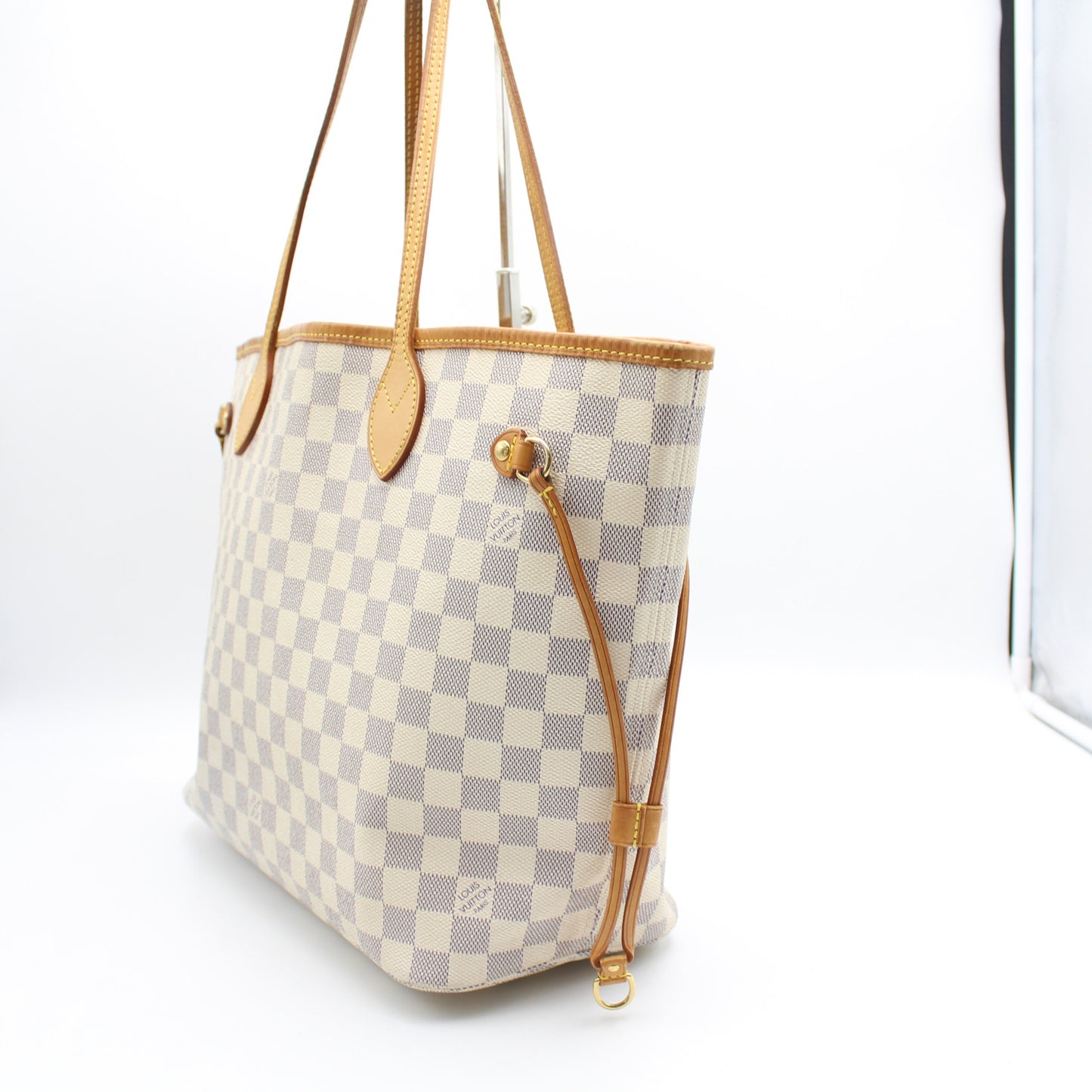 BORSA LOUIS VUITTON NEVERFULL MM DAMIER AZUR LB1804