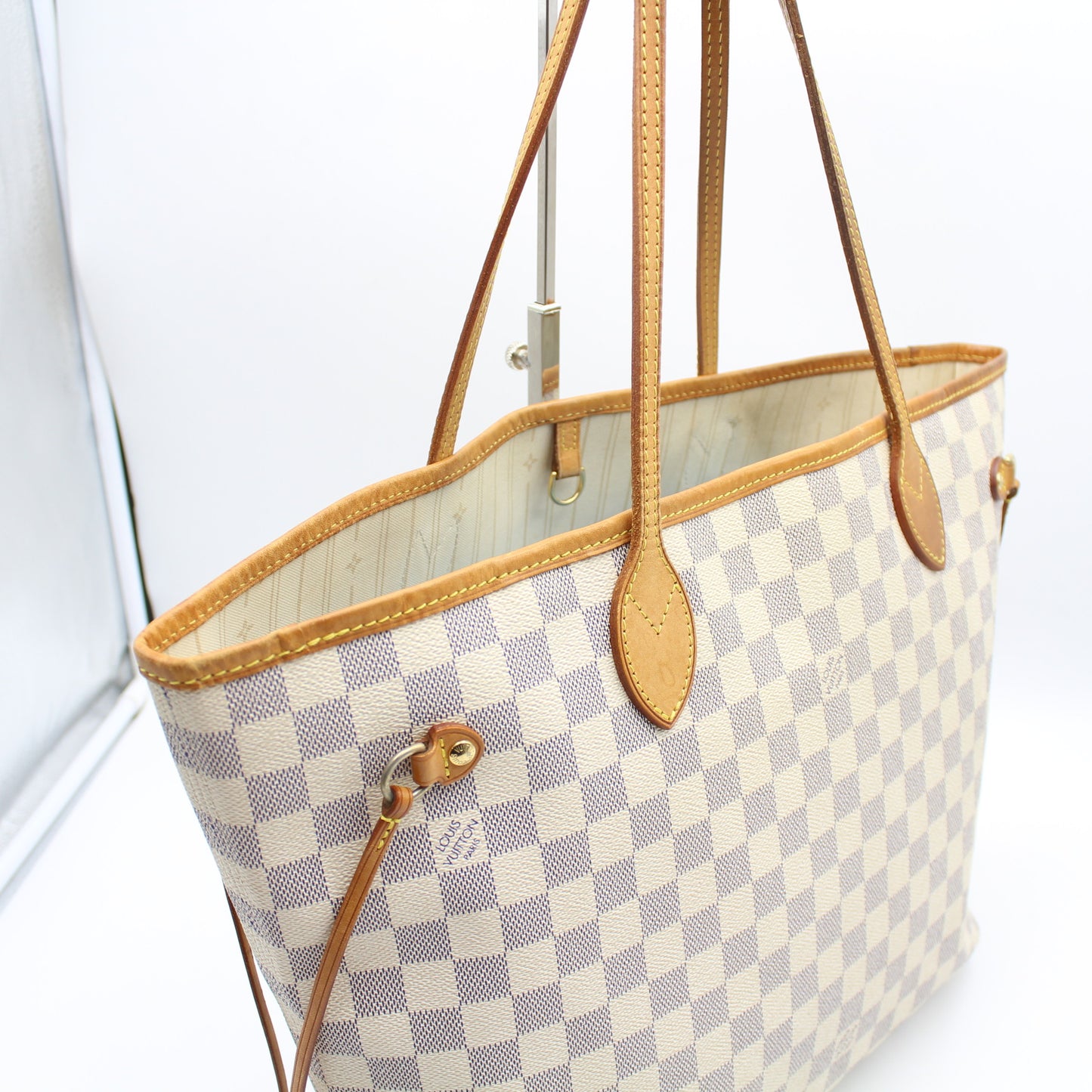 BORSA LOUIS VUITTON NEVERFULL MM DAMIER AZUR LB1804