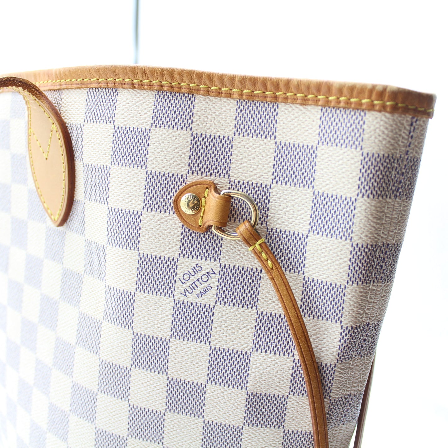 BORSA LOUIS VUITTON NEVERFULL MM DAMIER AZUR LB1804