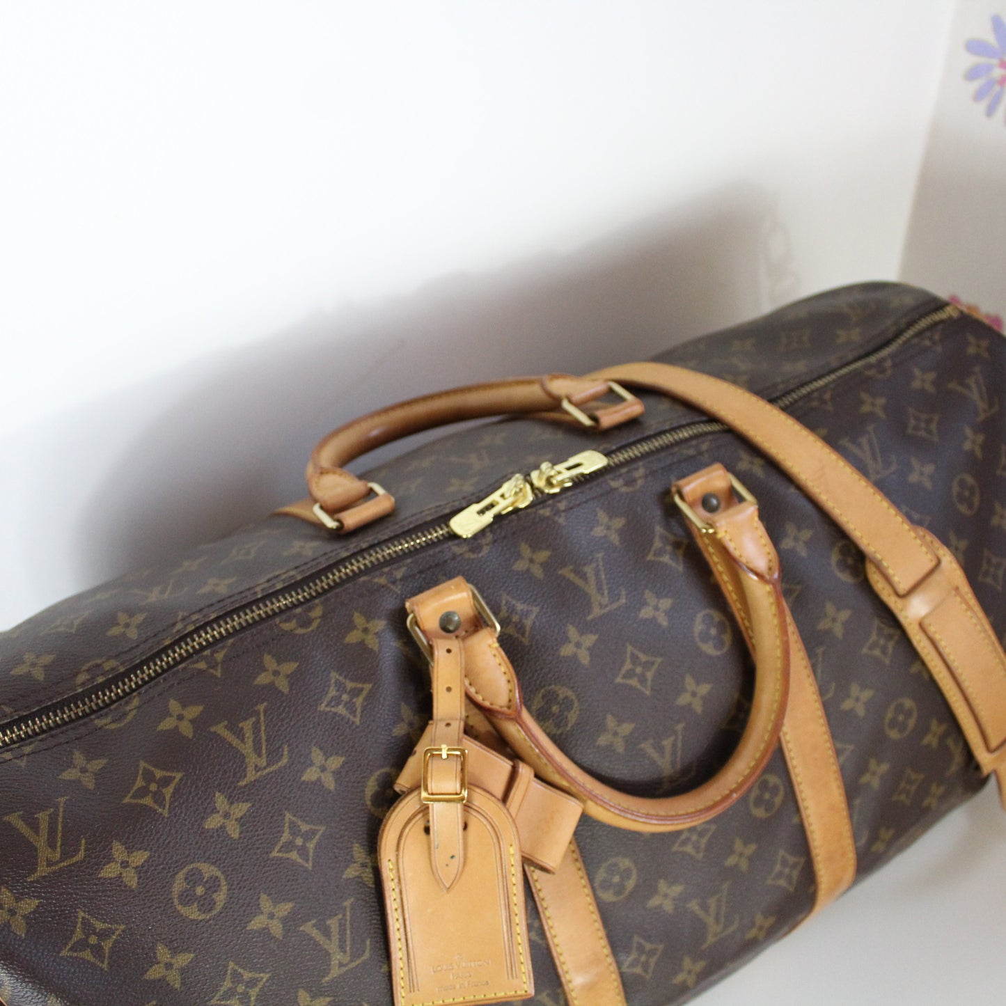 BORSA LOUIS VUITTON KEEPALL 55 BANDOULIERE MONOGRAM LB1803