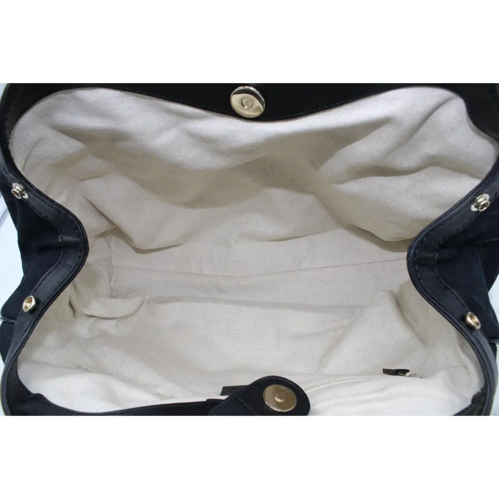 BORSA GUCCI SUKEY IN TESSUTO GG E PELLE NERA BB104