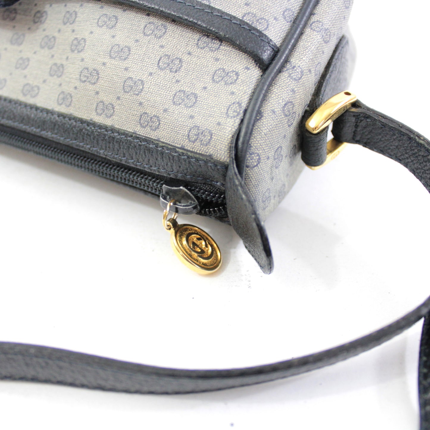 GUCCI SHERRY LINE BLUE NAVY SHOULDER BAG GB141