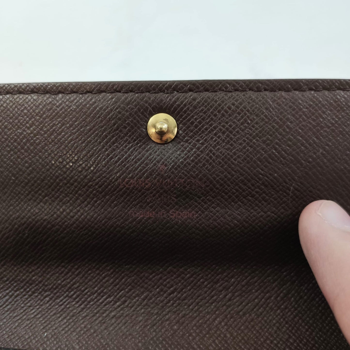 LOUIS VUITTON SARAH DAMIER EBENE WALLET LA121